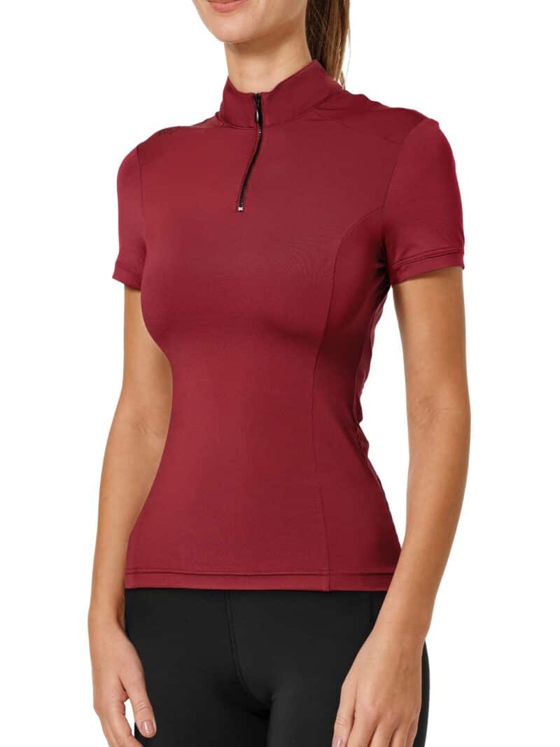 Equestrian Stockholm - UV Protection Top Short Sleeve - Bordeaux