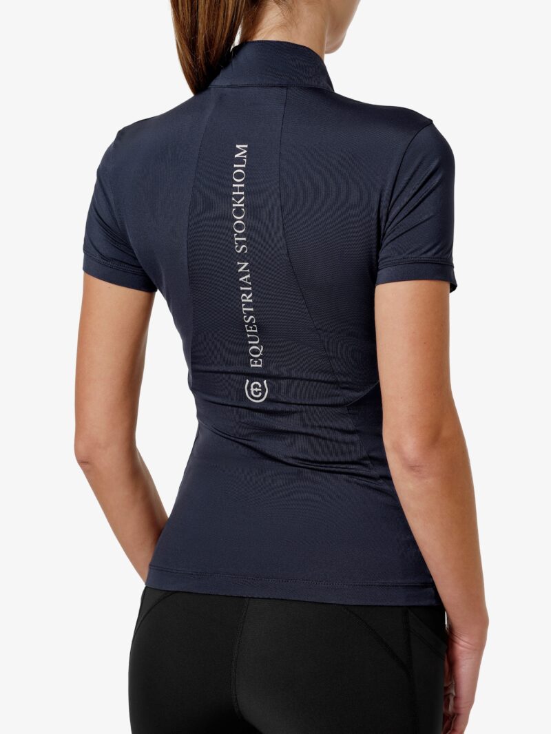 Equestrian Stockholm - UV Protection Top Short Sleeve - Midnight Blue - Image 3