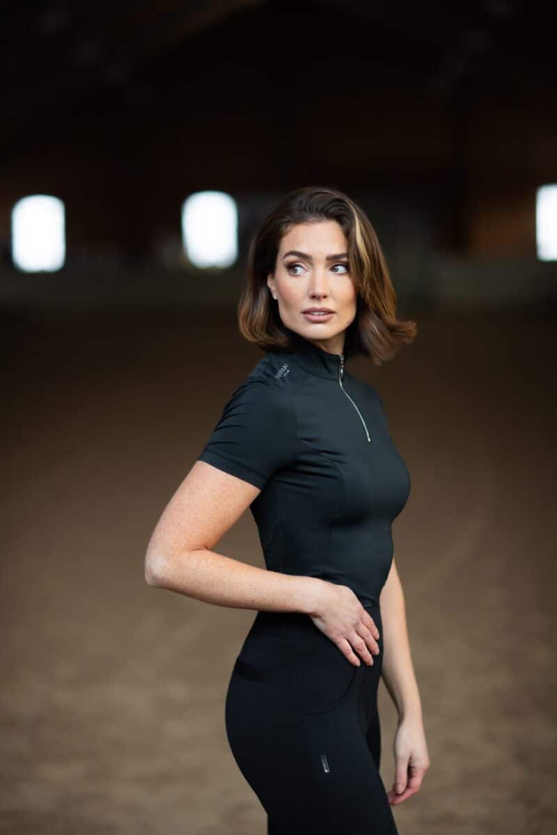 Equestrian Stockholm - UV Protection Top Short Sleeve - Black edition - Image 4
