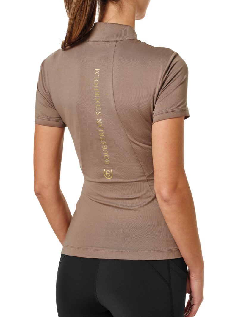 Equestrian Stockholm - UV Protection Top Short Sleeve - Champagne - Image 3