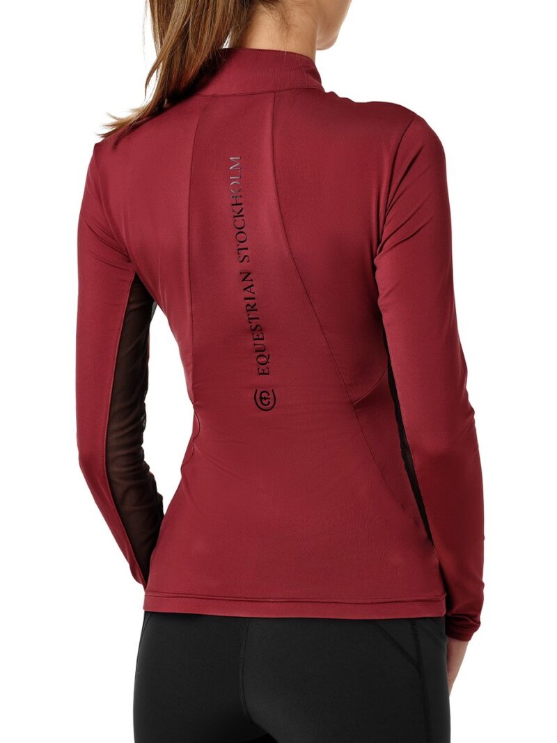Equestrian Stockholm - Air Breeze sunshirt - Bordeaux - Image 3