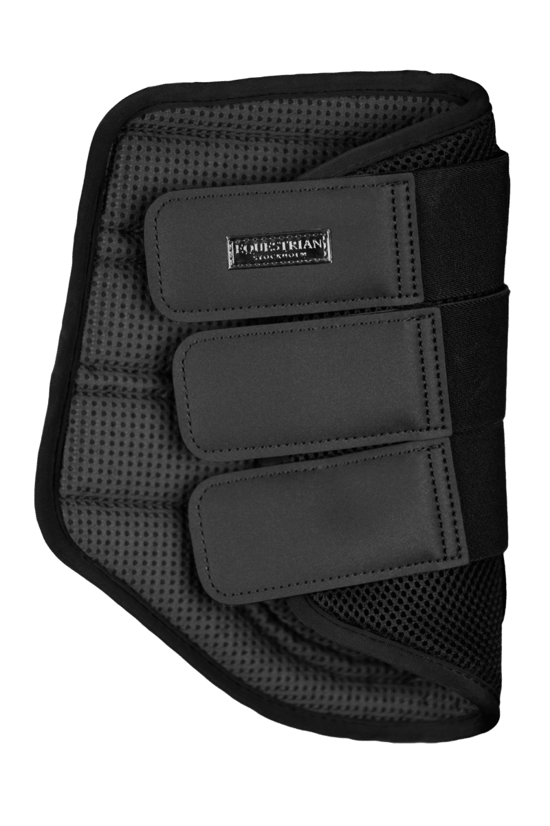 Equestrian Stockholm - Classic Mesh Brushing Boots - All Black - Image 2
