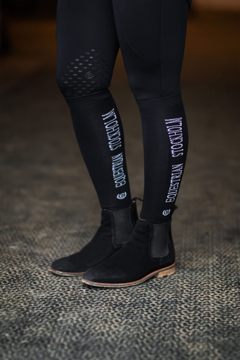 Equestrian Stockholm - Ridestrømper - Bamboo Blend - Black Edition - Image 2