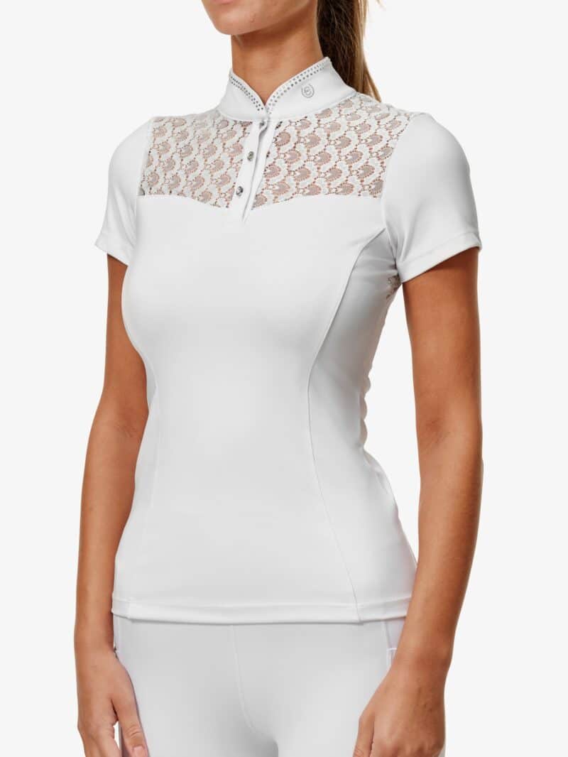 Equestrian Stockholm - Crystal Champion Top - White