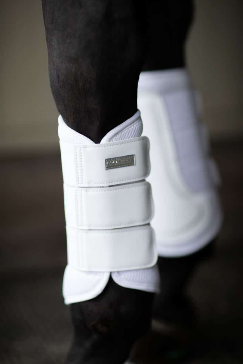Equestrian Stockholm - Classic Mesh Brushing Boots - White Silver - Image 2