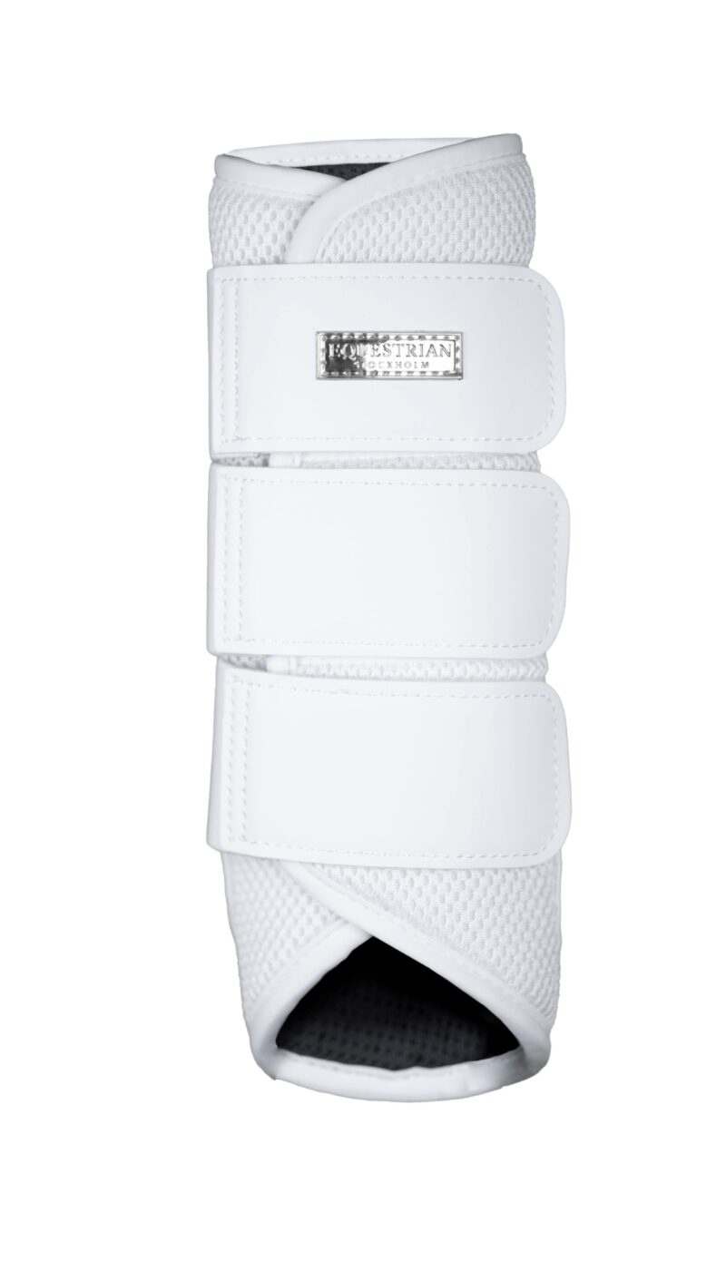 Equestrian Stockholm - Classic Mesh Brushing Boots - White Silver